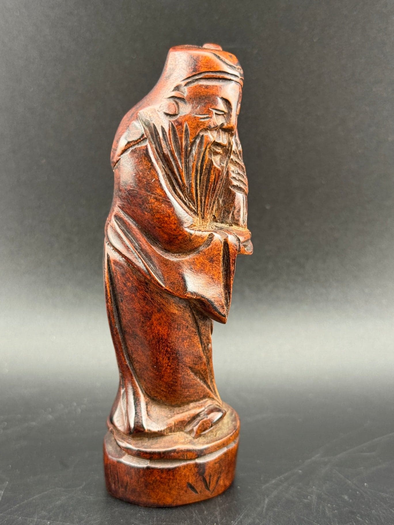 Wood Figurine of Shou Xing - Thumbnail 6