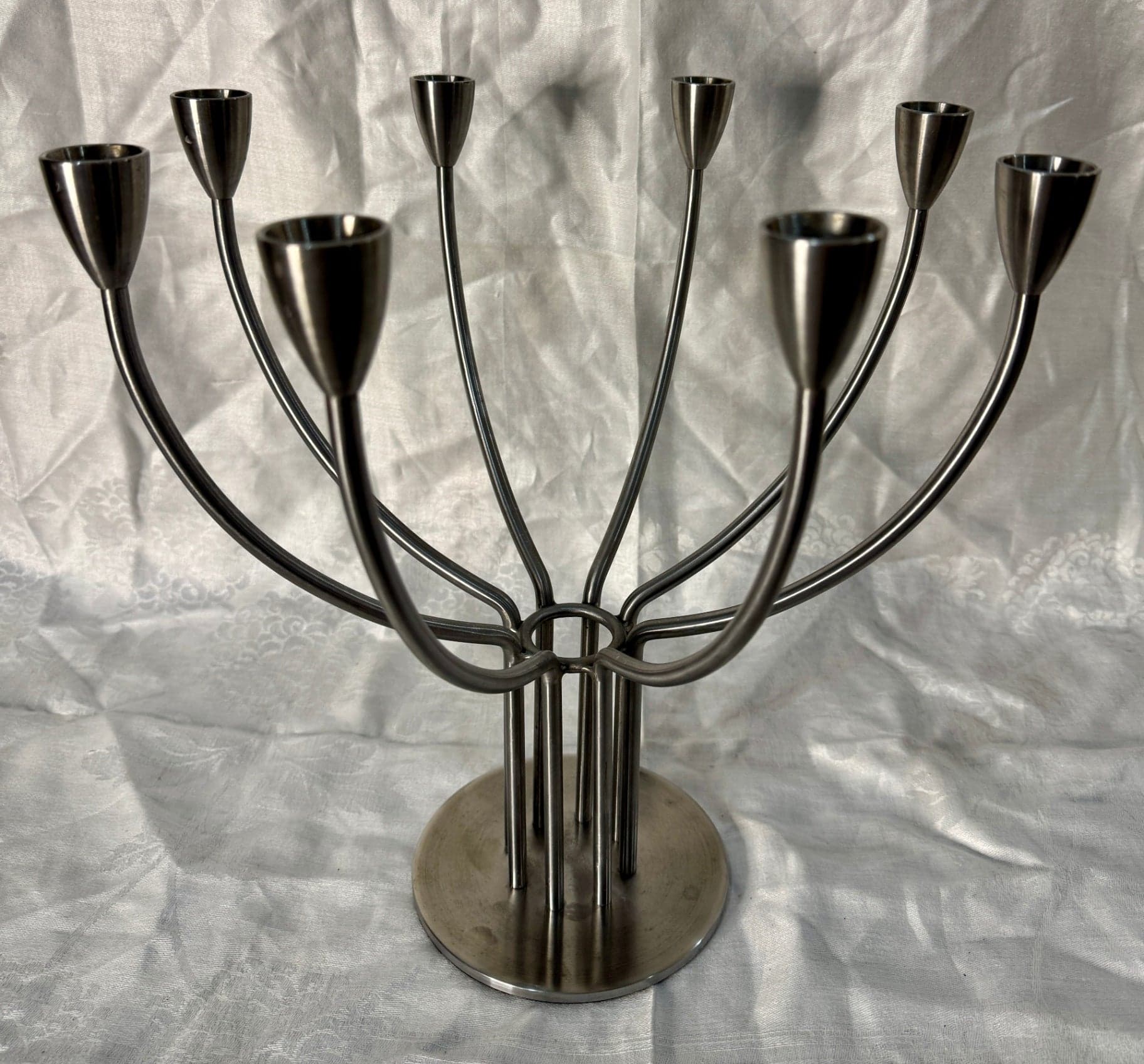 IKEA 90's Stockholm Nickel Candelabra - Thumbnail 5