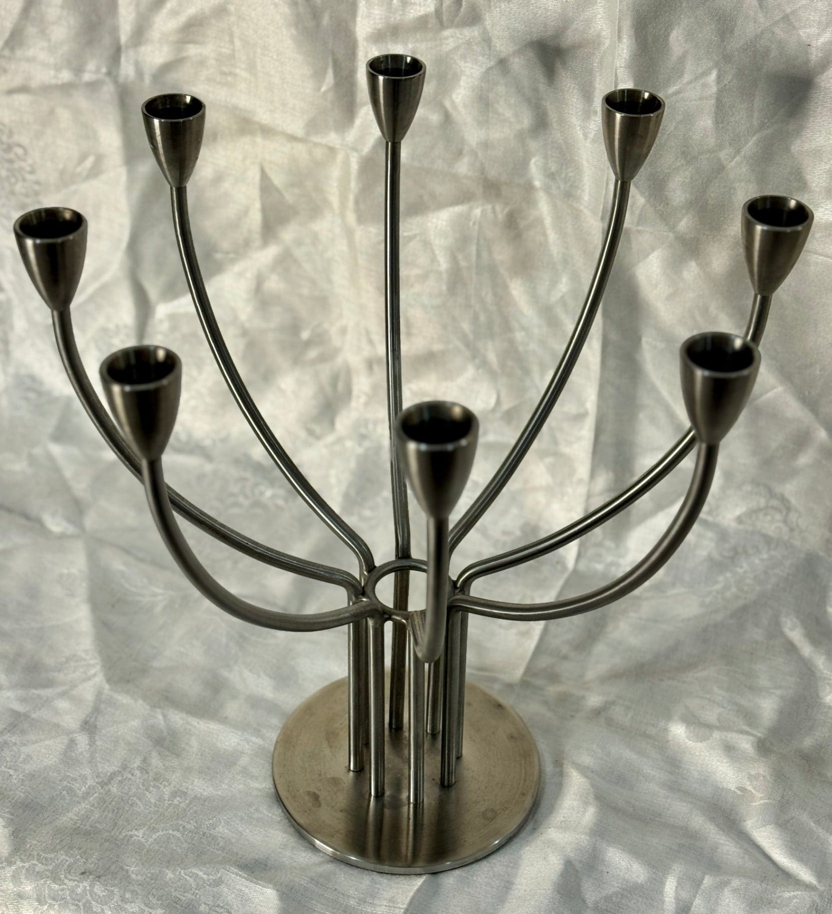 IKEA 90's Stockholm Nickel Candelabra - Thumbnail 3