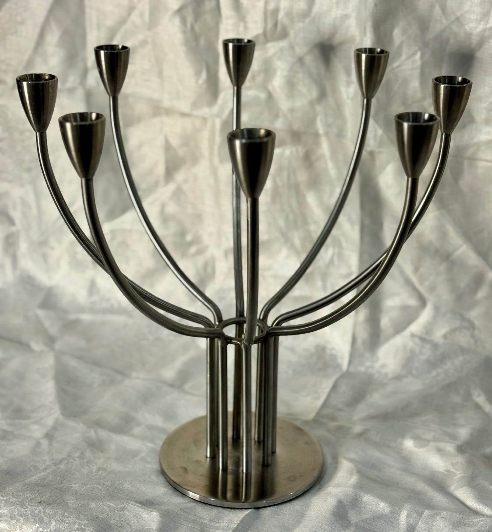 IKEA 90's Stockholm Nickel Candelabra - Thumbnail 2