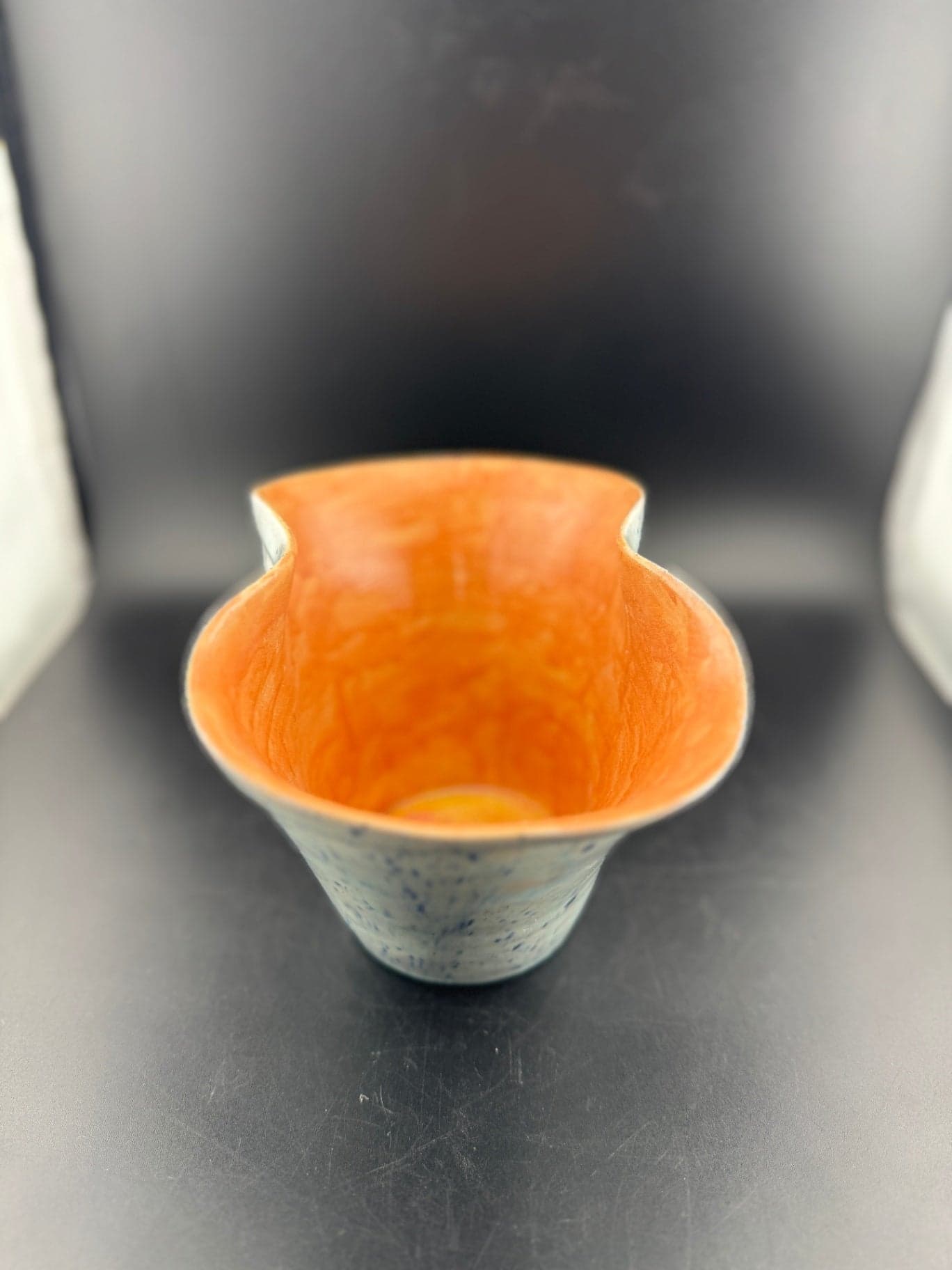 Blue Splatter Pottery Planter/Vase - Thumbnail 3