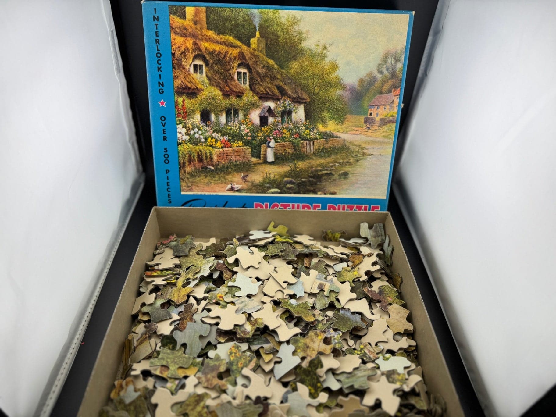 VTG Perfect Pic Puzzle Cottage by the River - Thumbnail 6