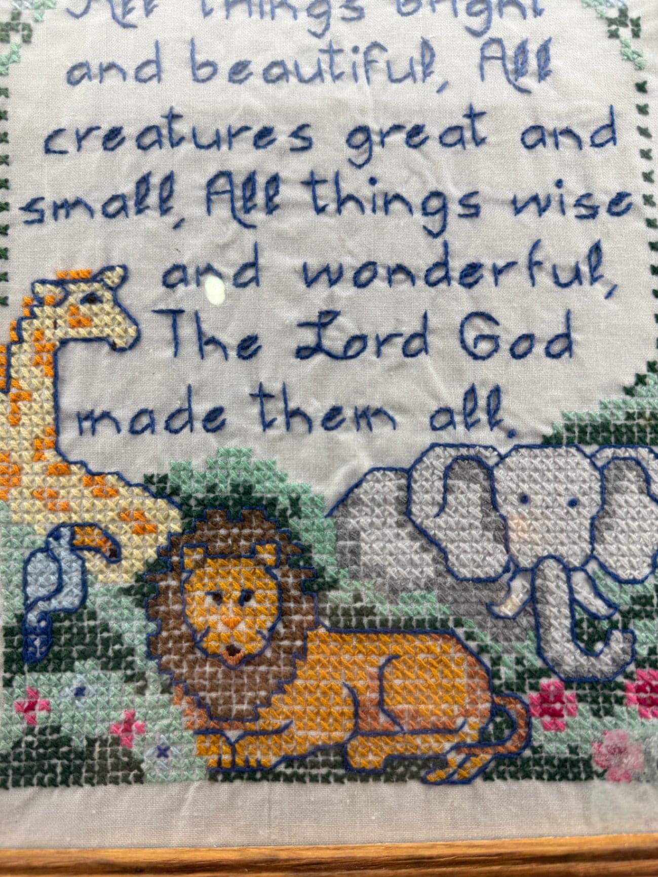 Framed Nursery Cross Stitch - Thumbnail 6