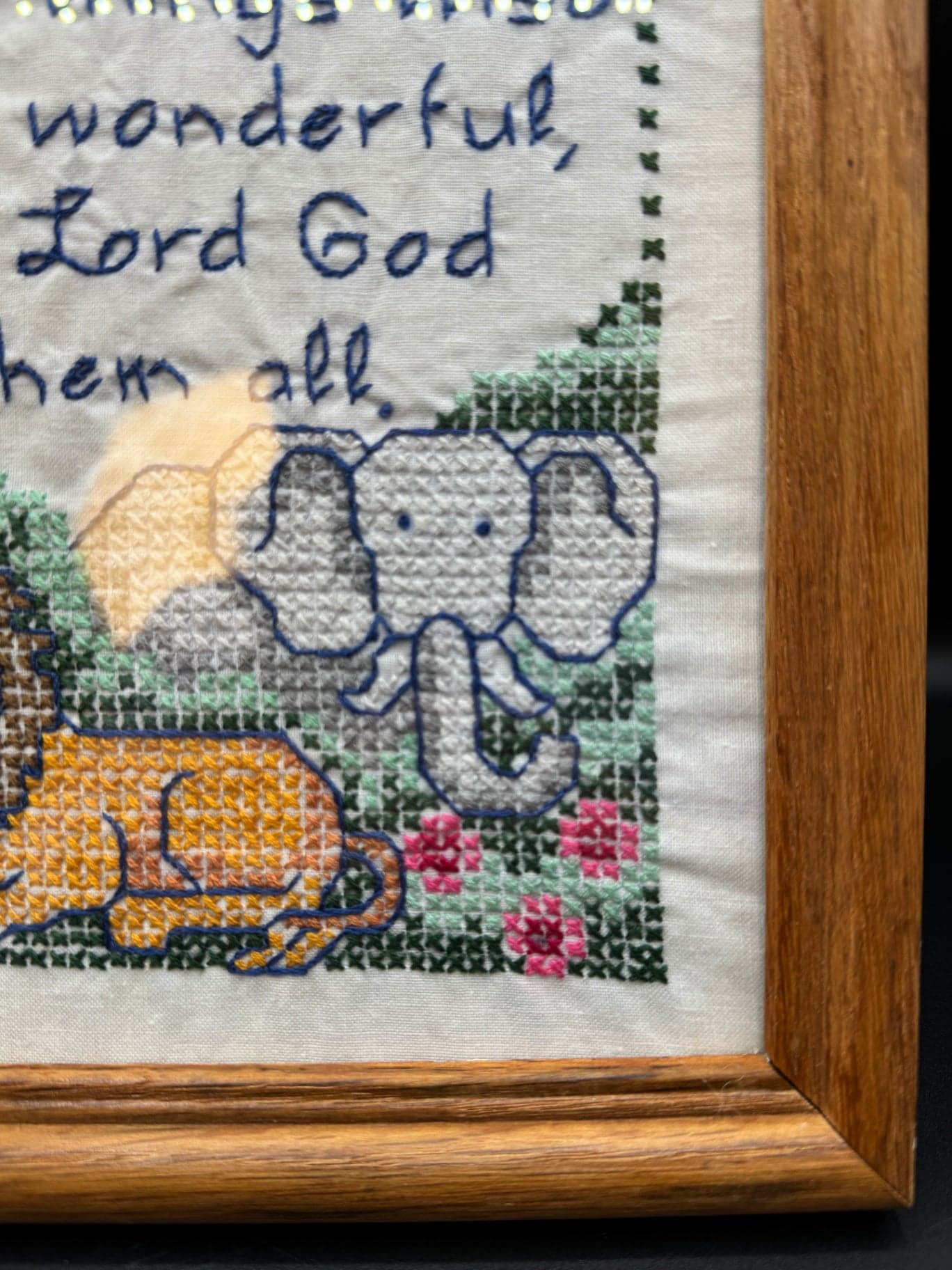 Framed Nursery Cross Stitch - Thumbnail 5