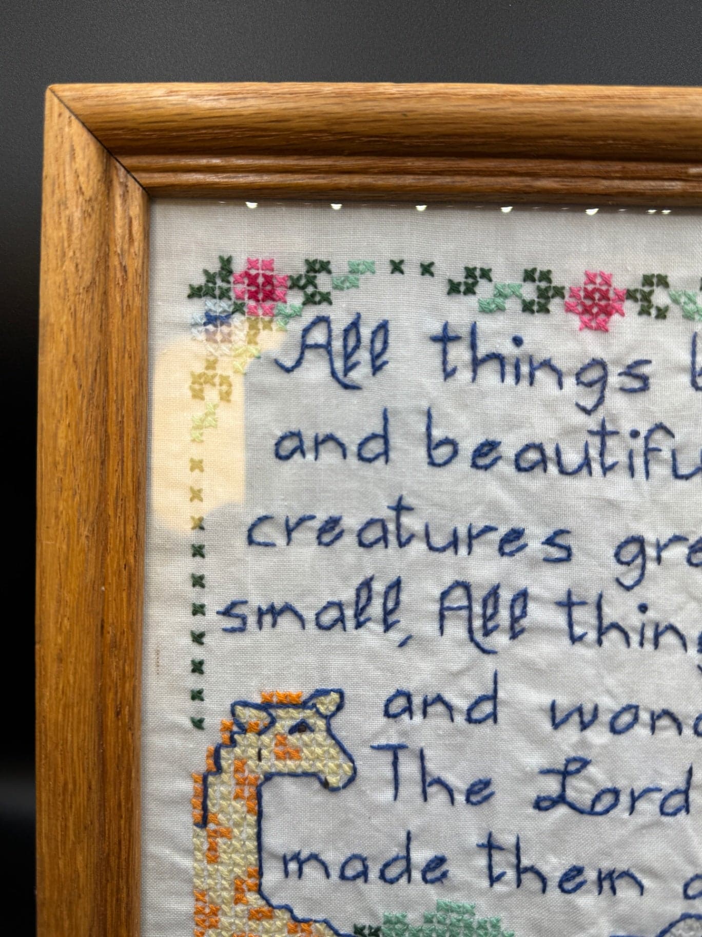 Framed Nursery Cross Stitch - Thumbnail 2