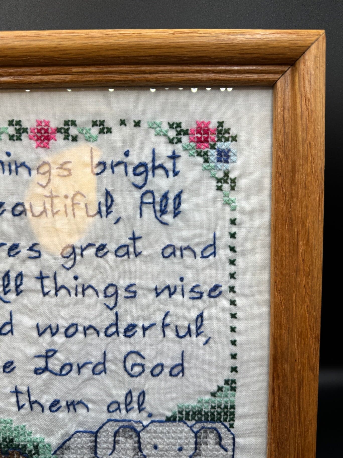 Framed Nursery Cross Stitch - Thumbnail 3