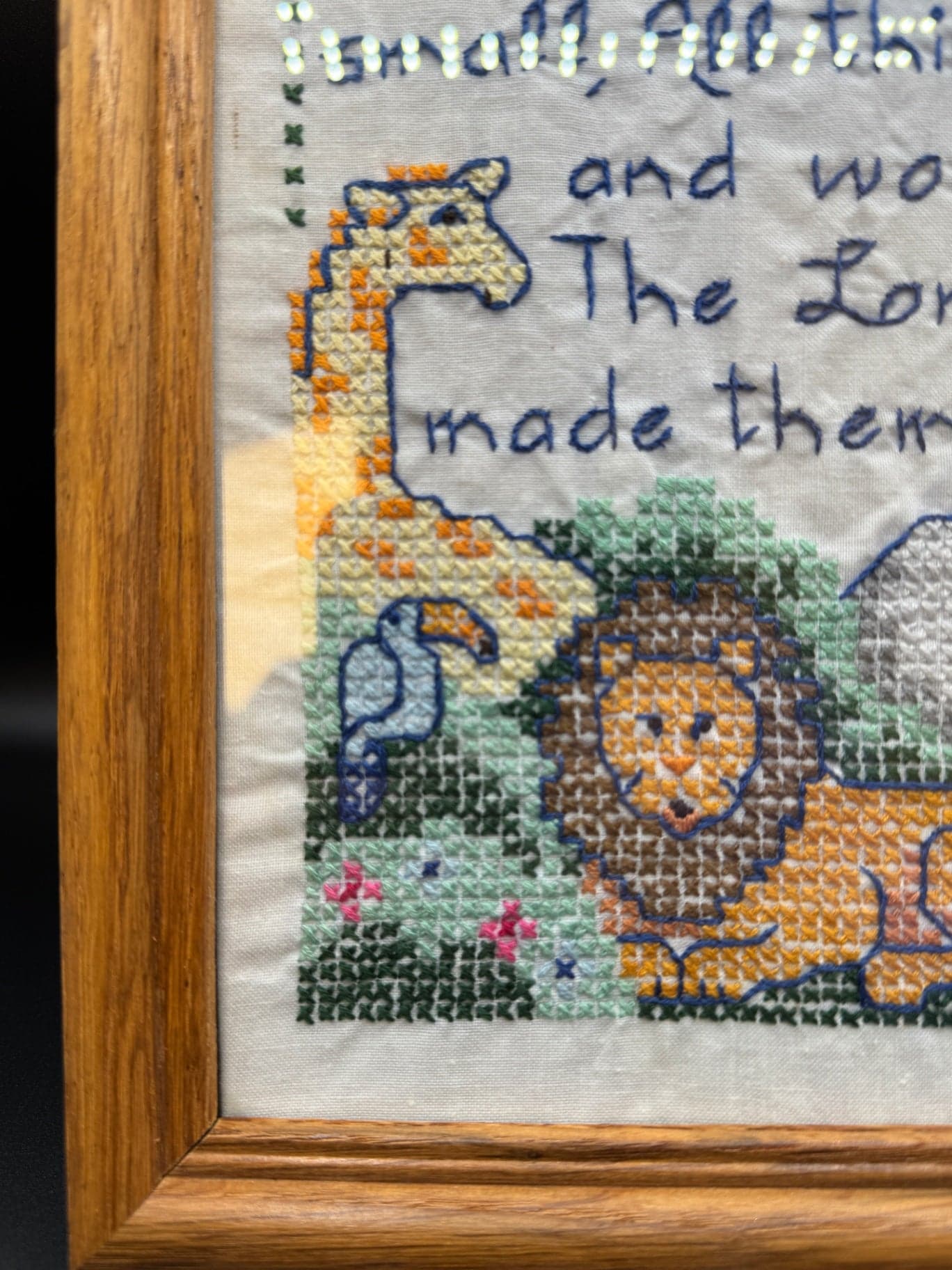 Framed Nursery Cross Stitch - Thumbnail 4