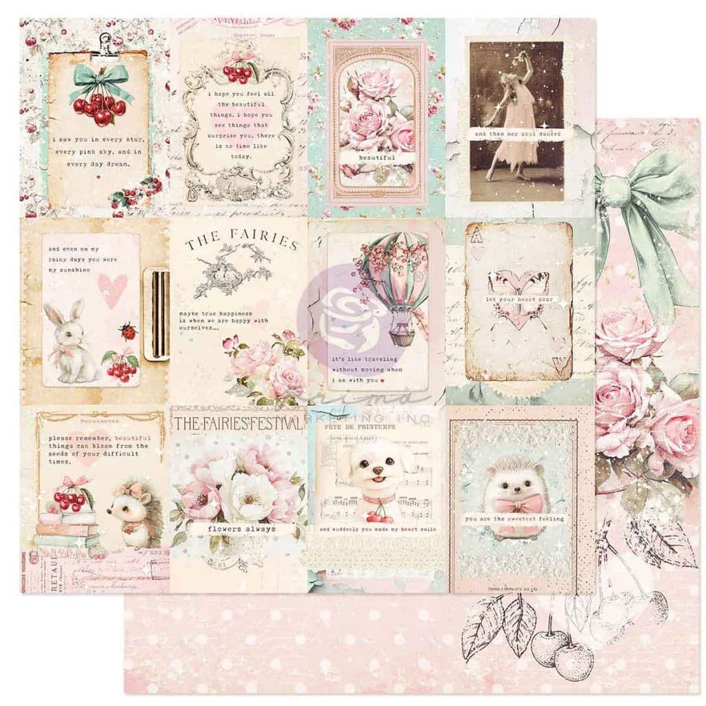 Cherry Sweet Collection 12x12 Sheet - Thoughts From My Heart - Image 1