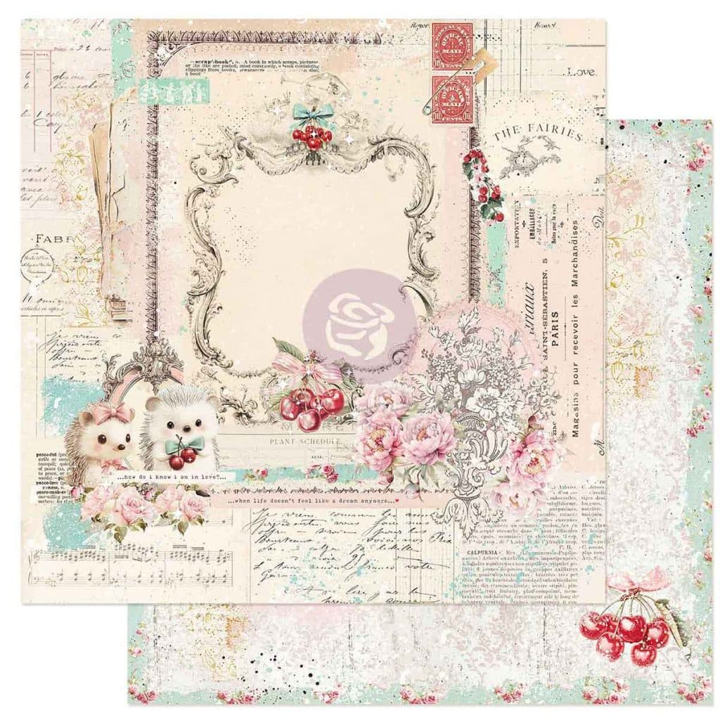 Cherry Sweet Collection 12x12 Sheet - Dreaming Of Pink Skies - Image 1
