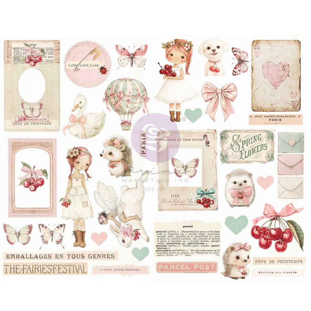 Cherry Sweet Collection Chipboard Stickers - Image 1