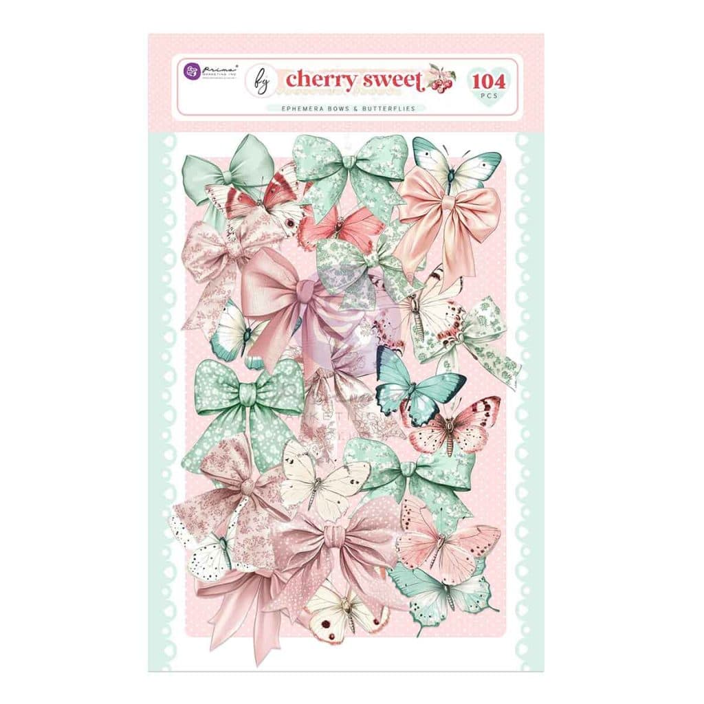 Cherry Sweet Collection Ephemera - Bows & Butterflies - Image 1
