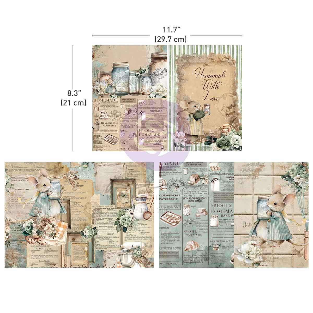 The Home Baker Collection A4 Decoupage - Image 1
