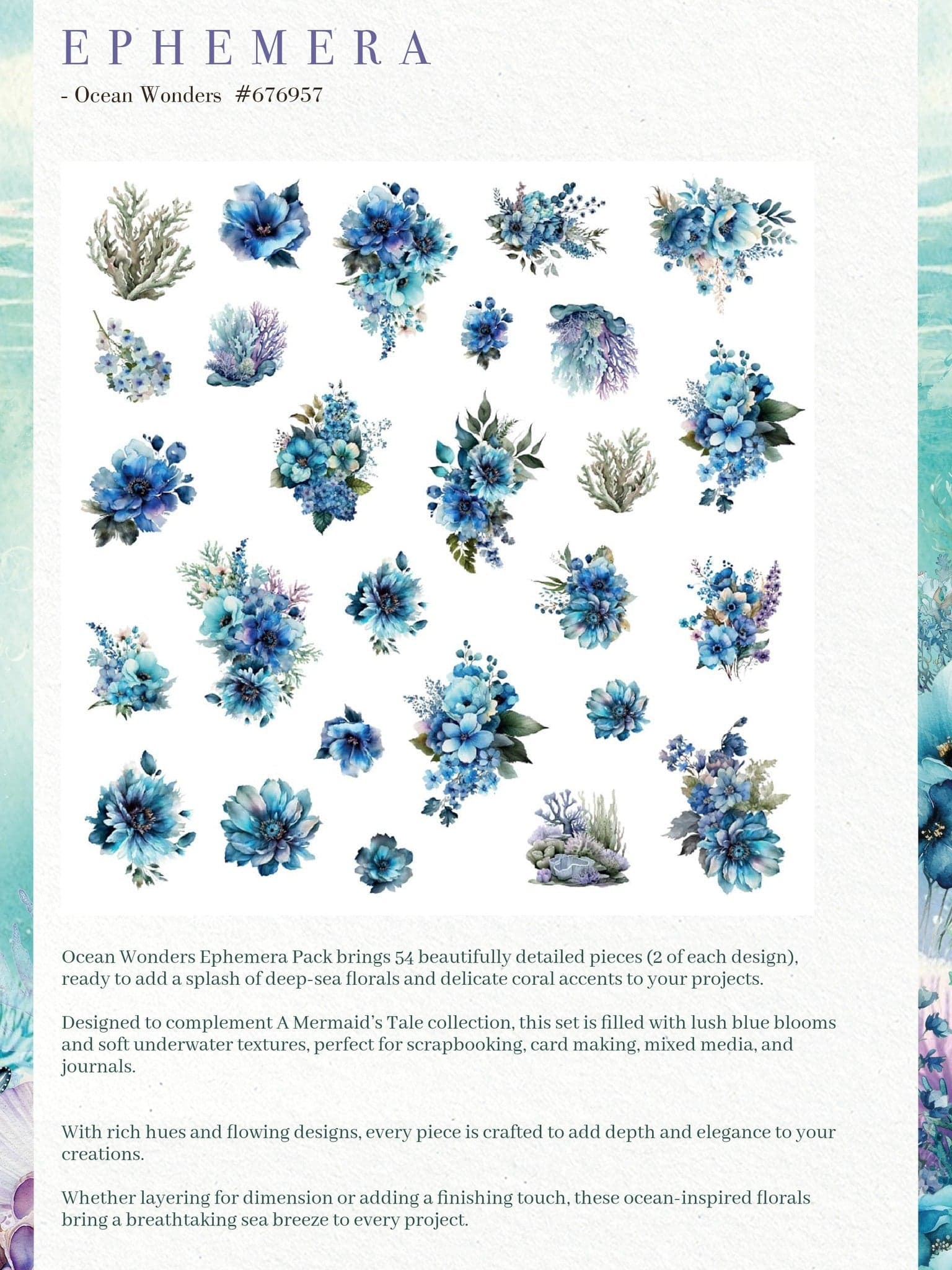 A Mermaid's Tale Collection Ephemera - Ocean Wonders - Image 1