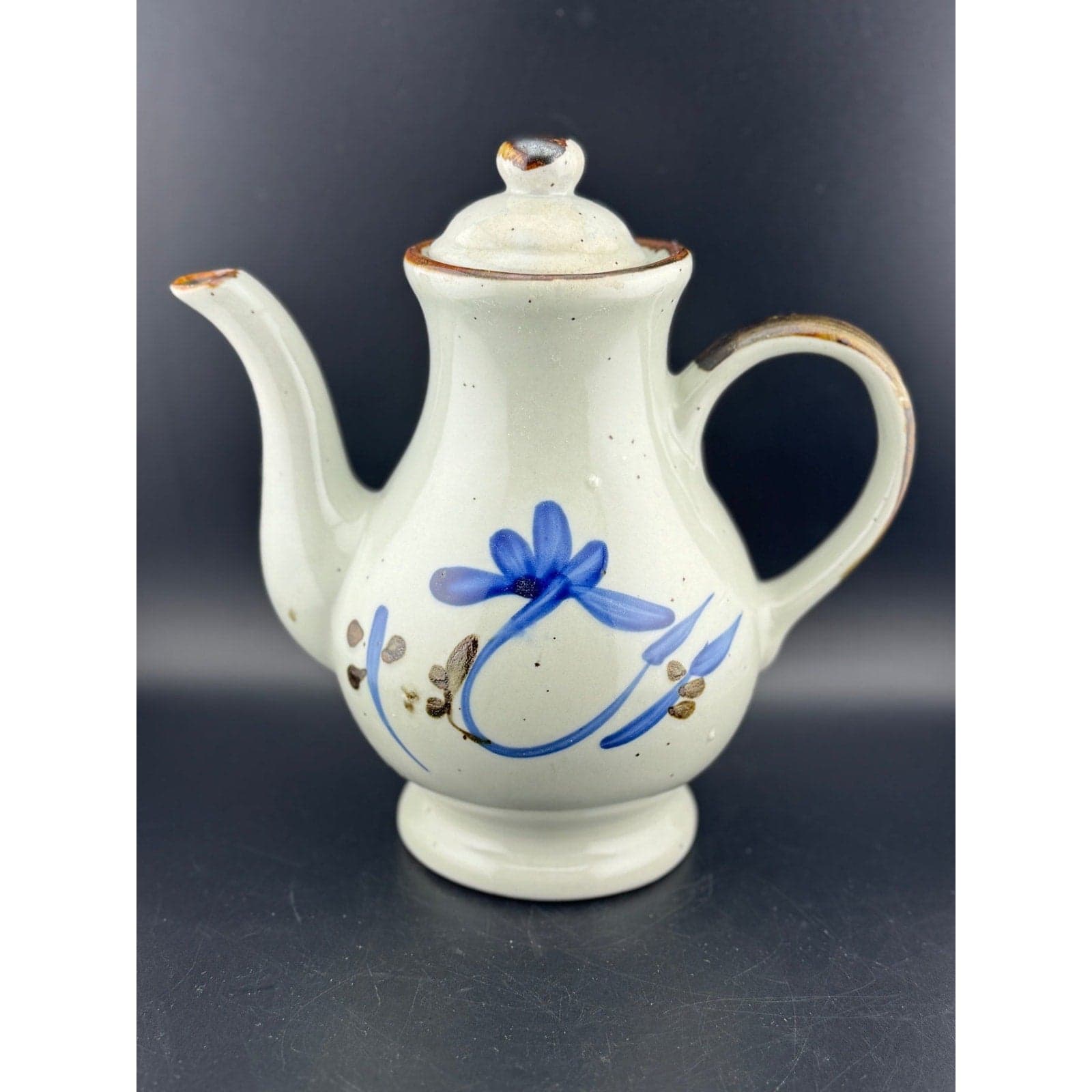 Vintage Mexican Pottery Teapot - Thumbnail 5