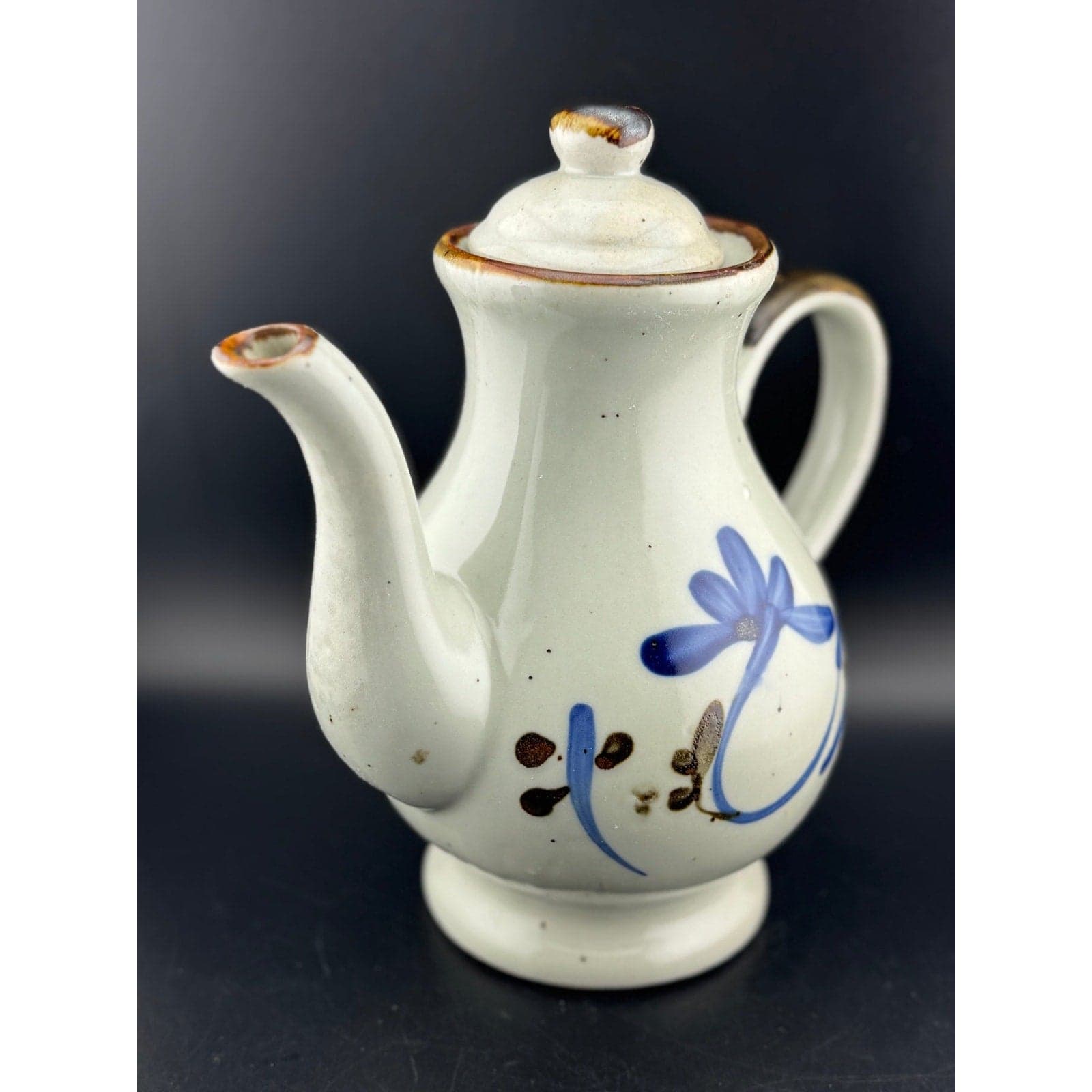 Vintage Mexican Pottery Teapot - Thumbnail 4
