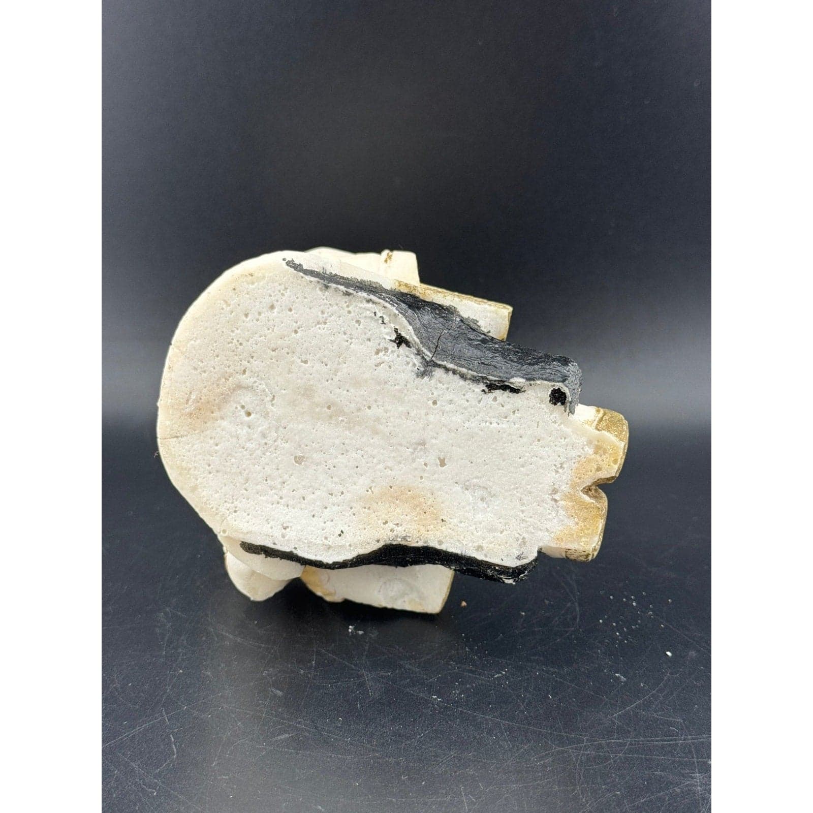 Vintage Salt Stone Little Asian Girl Reading - Thumbnail 8