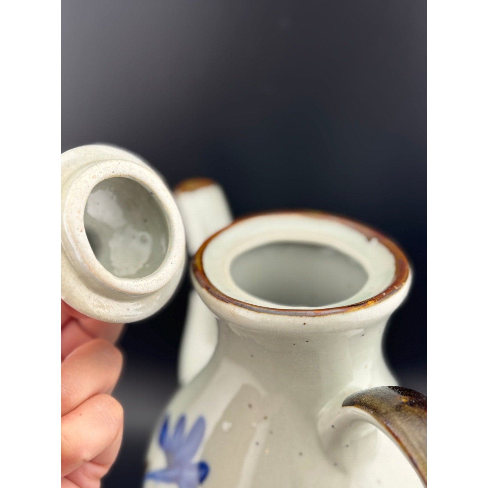 Vintage Mexican Pottery Teapot - Thumbnail 7