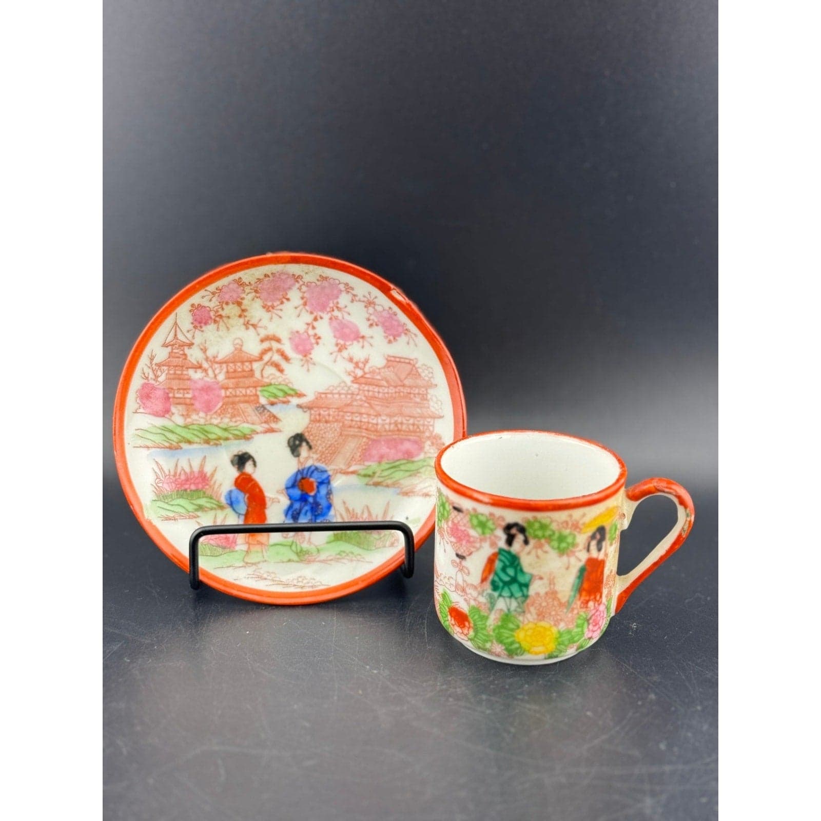 Vintage Japanese Cup & Saucer - Image 1