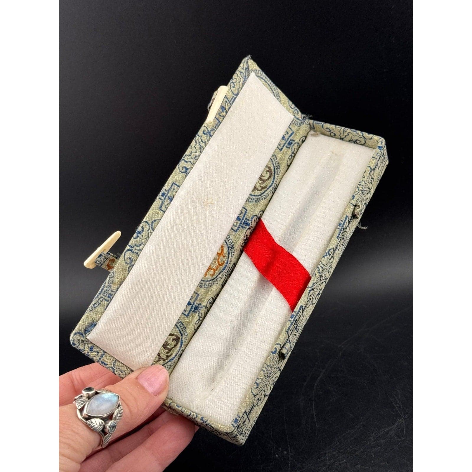 Vintage Asian Fabric Pen/Brush Case - Thumbnail 4