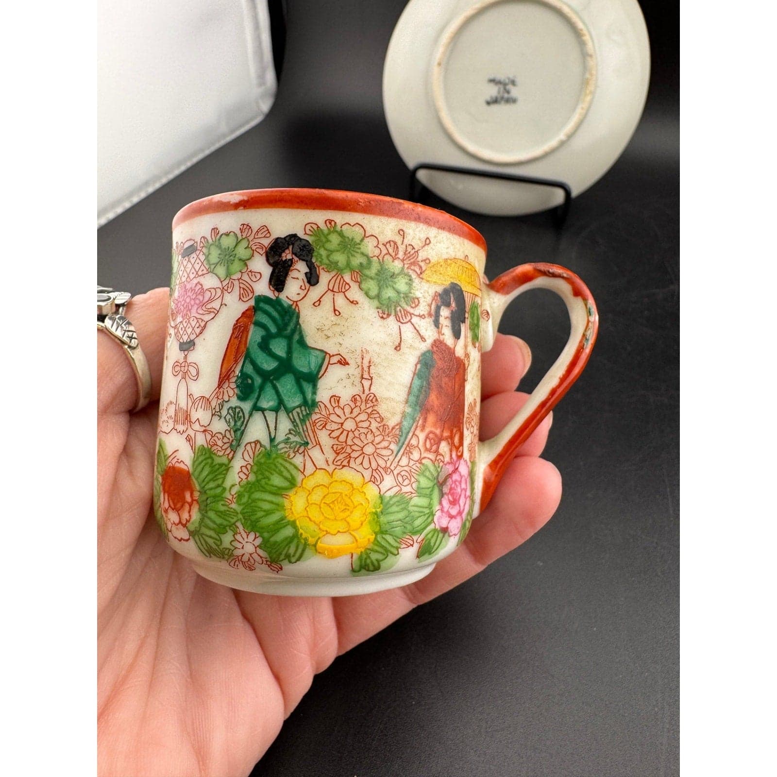 Vintage Japanese Cup & Saucer - Thumbnail 6
