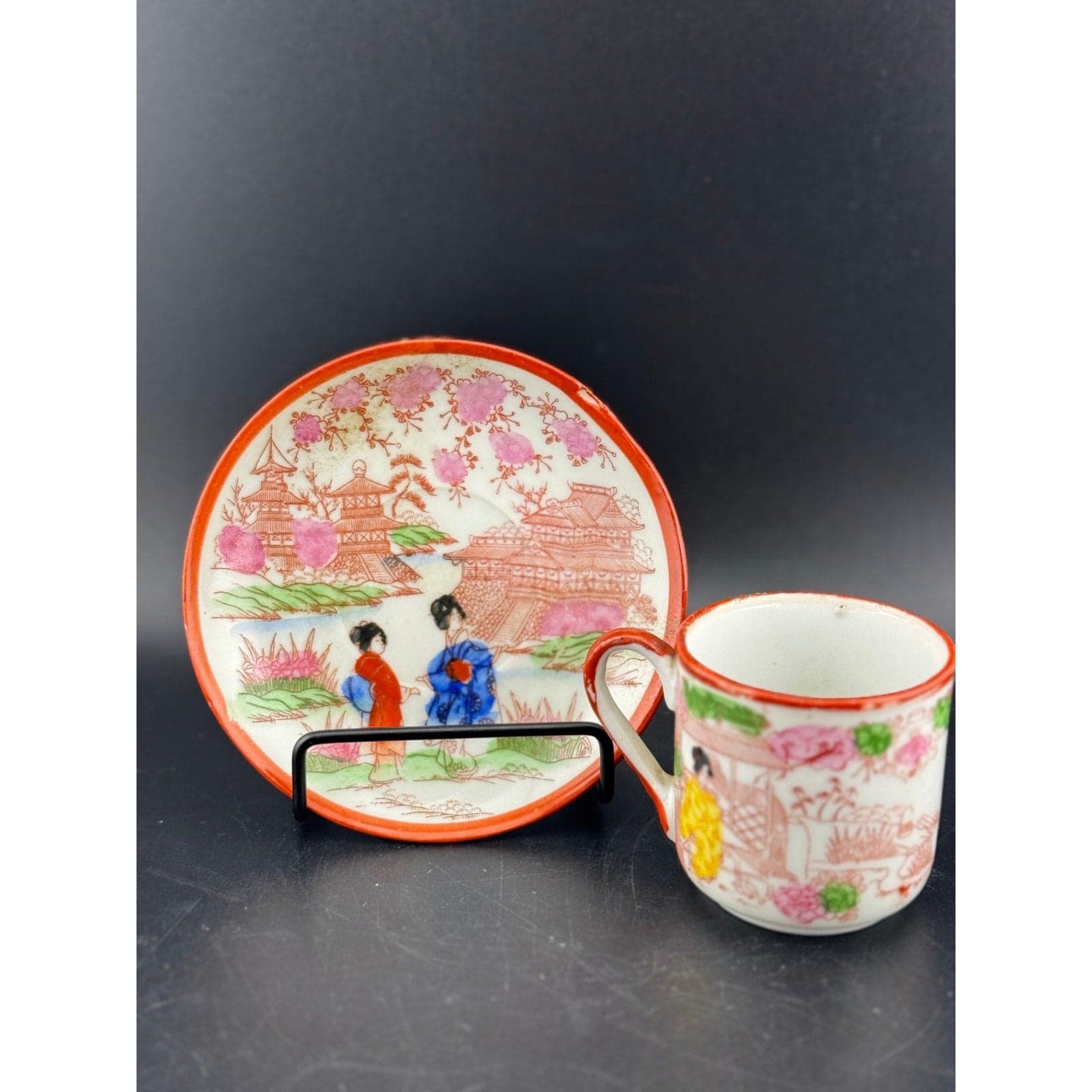 Vintage Japanese Cup & Saucer - Thumbnail 2