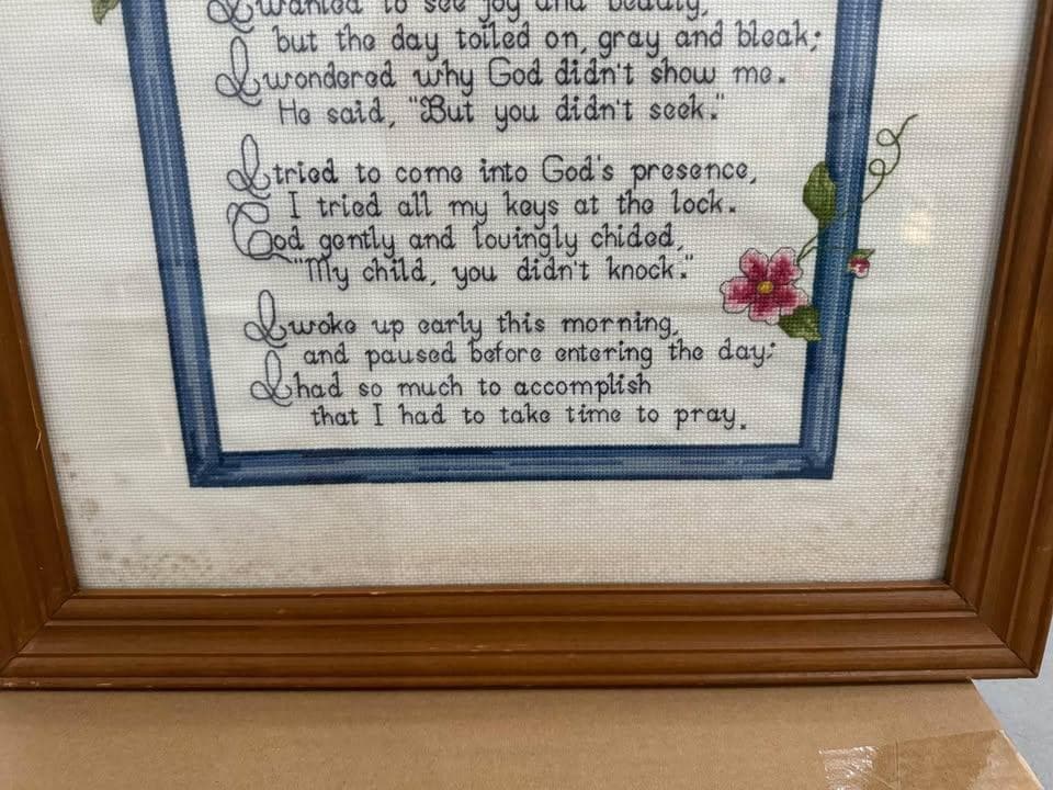 Prayer Cross Stitch - Thumbnail 4