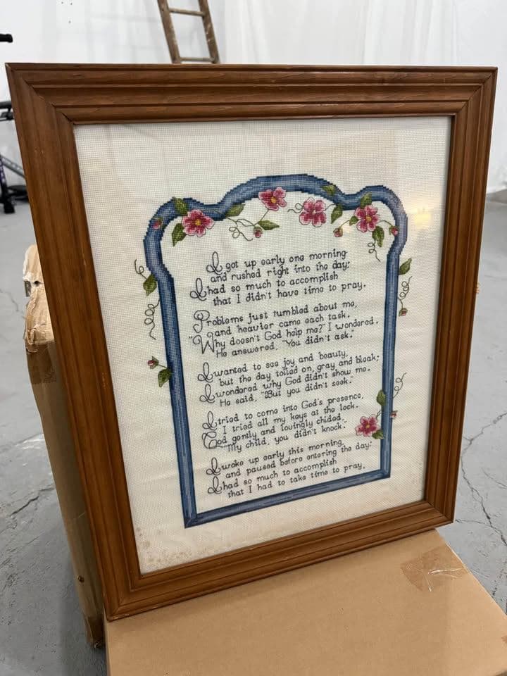 Prayer Cross Stitch - Image 1