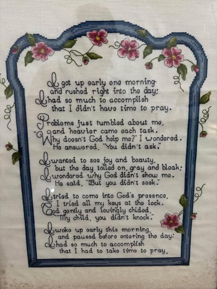 Prayer Cross Stitch - Thumbnail 3