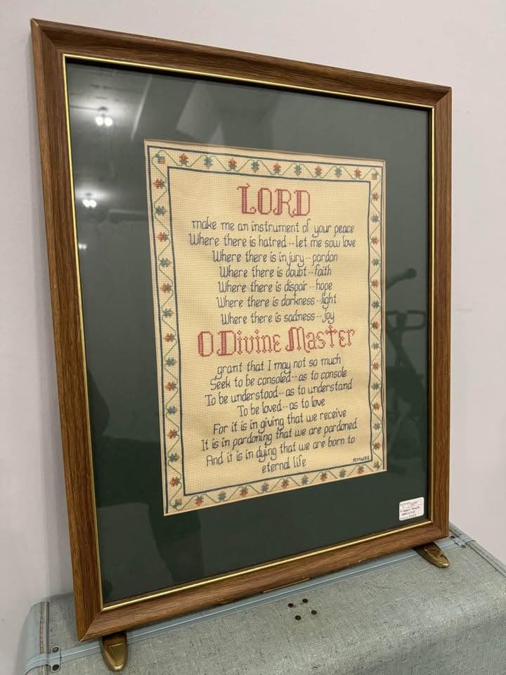 St. Francis Prayer Cross Stitch - Image 1