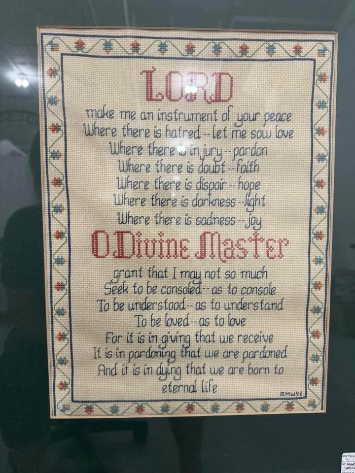 St. Francis Prayer Cross Stitch - Thumbnail 2