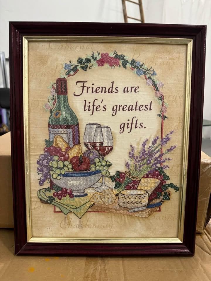 Wine Friends Cross Stitch - Image 1