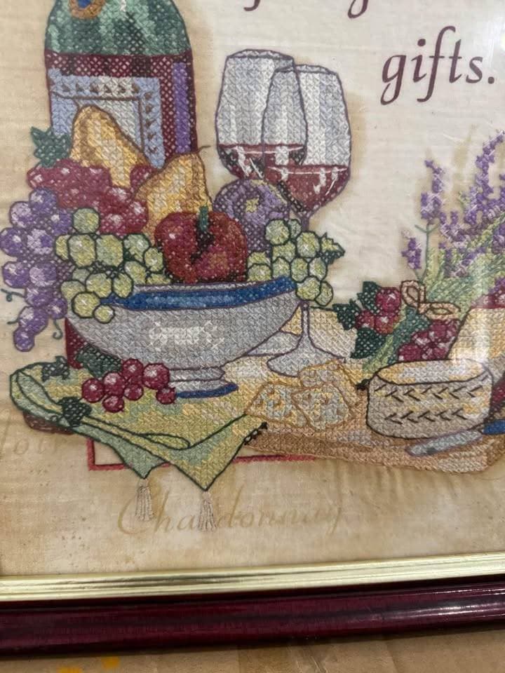 Wine Friends Cross Stitch - Thumbnail 4