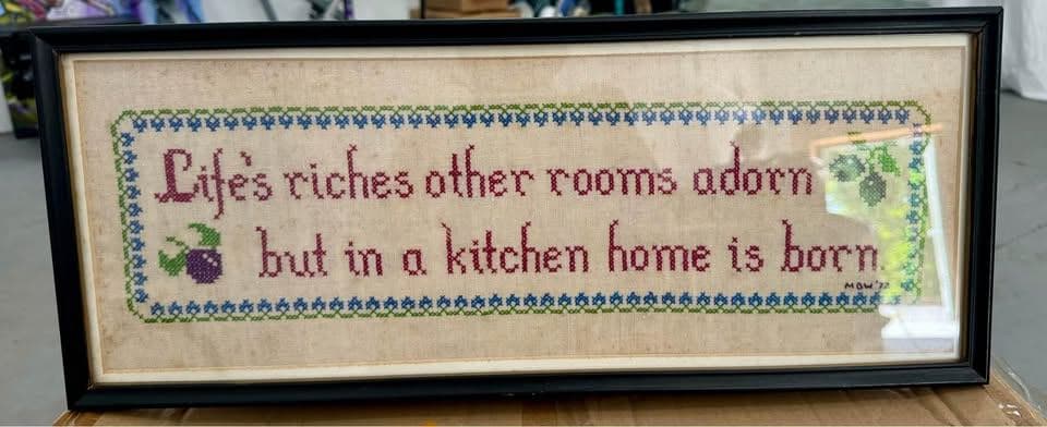 1972 Life's Riches Cross Stitch - Image 1
