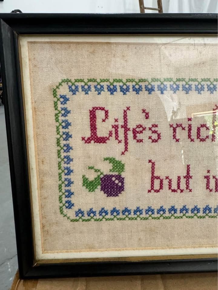 1972 Life's Riches Cross Stitch - Thumbnail 3