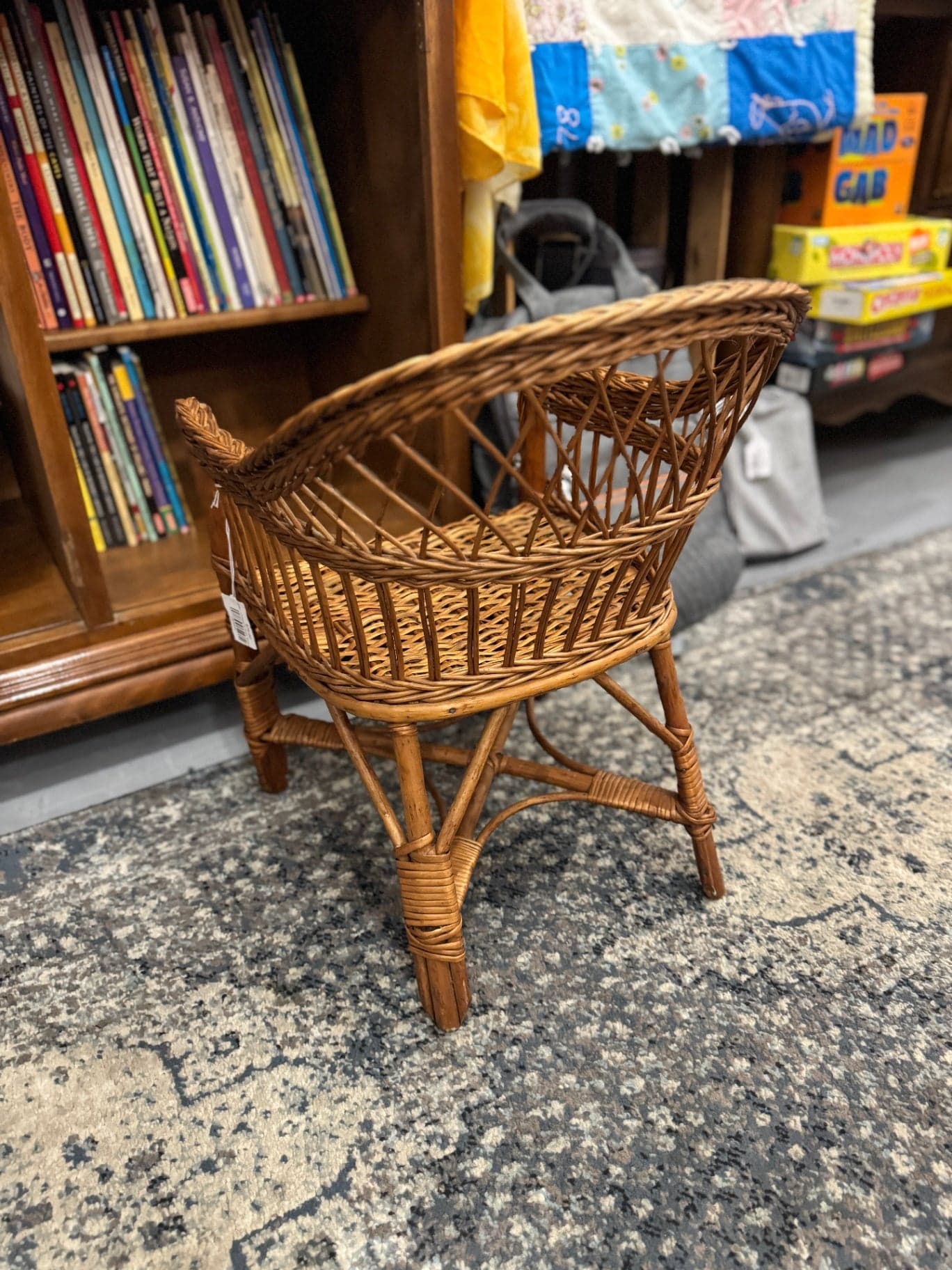 Children's Boho Wicker Chair - Thumbnail 4