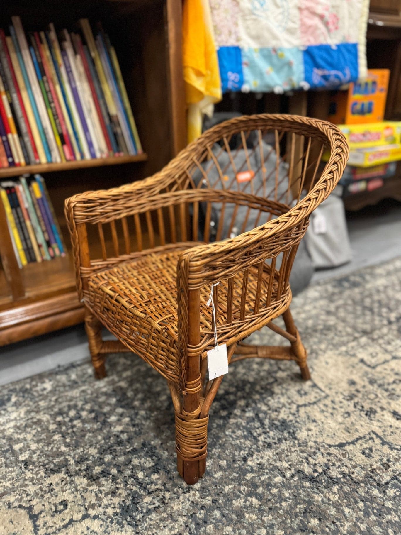 Children's Boho Wicker Chair - Thumbnail 3