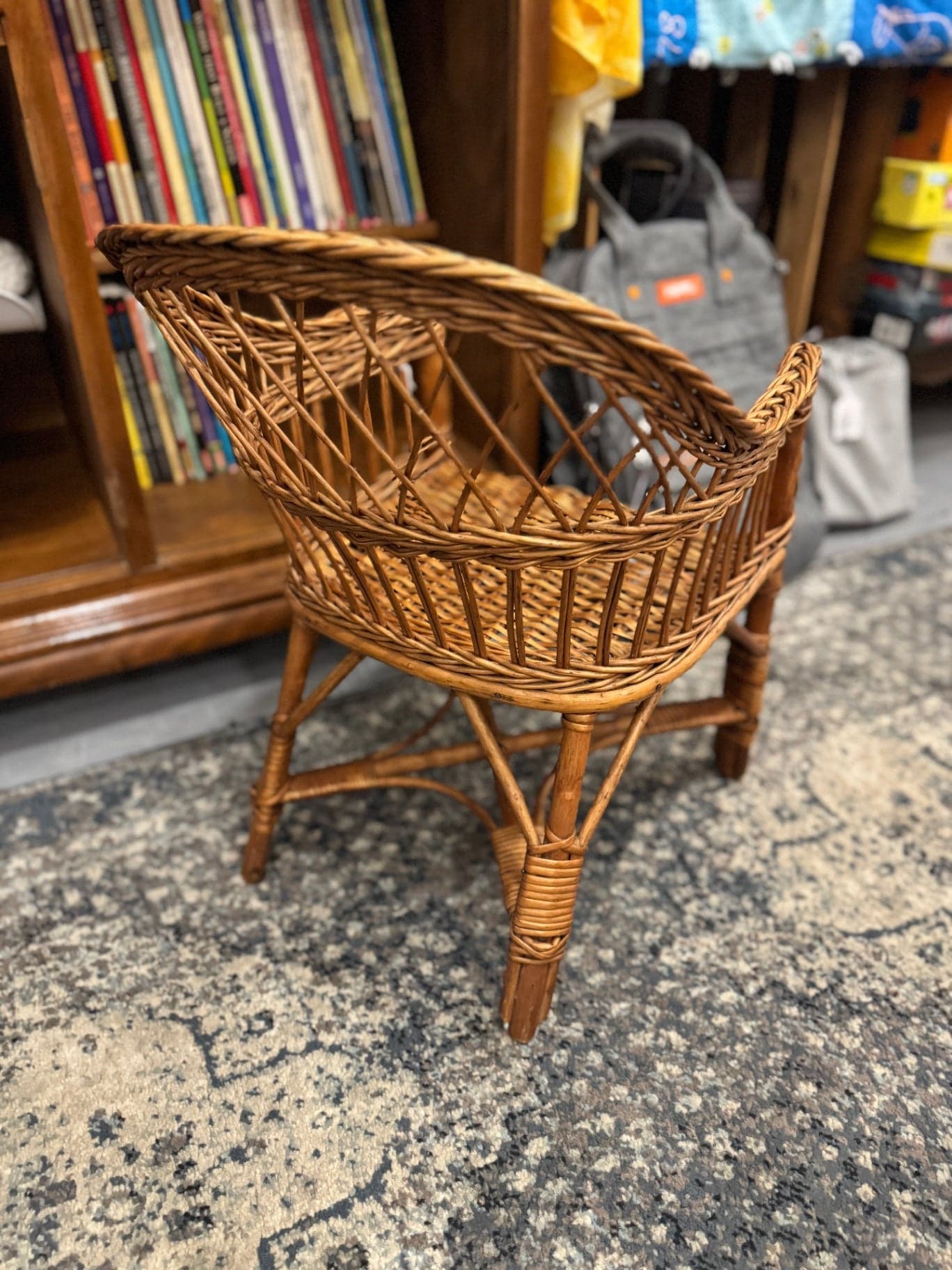 Children's Boho Wicker Chair - Thumbnail 5