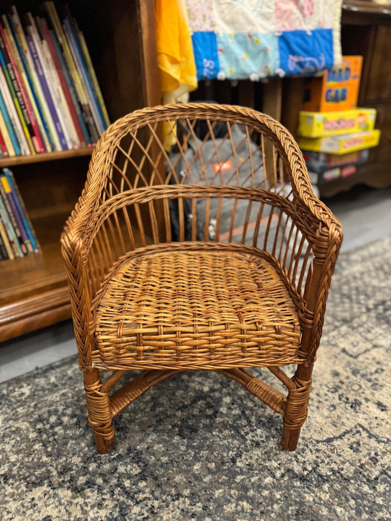 Children's Boho Wicker Chair - Thumbnail 2