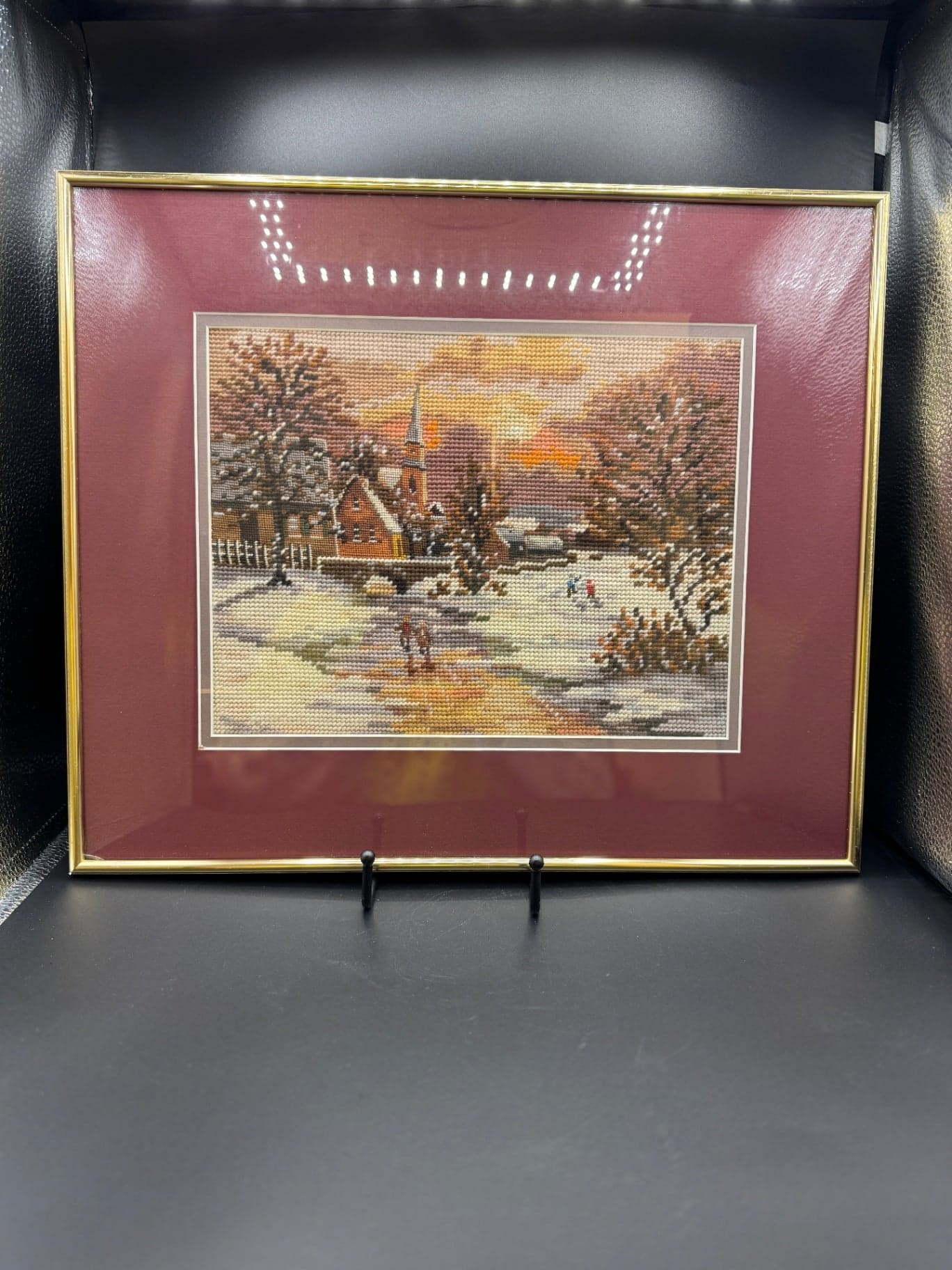 Winter Village Needlepoint - Image 1