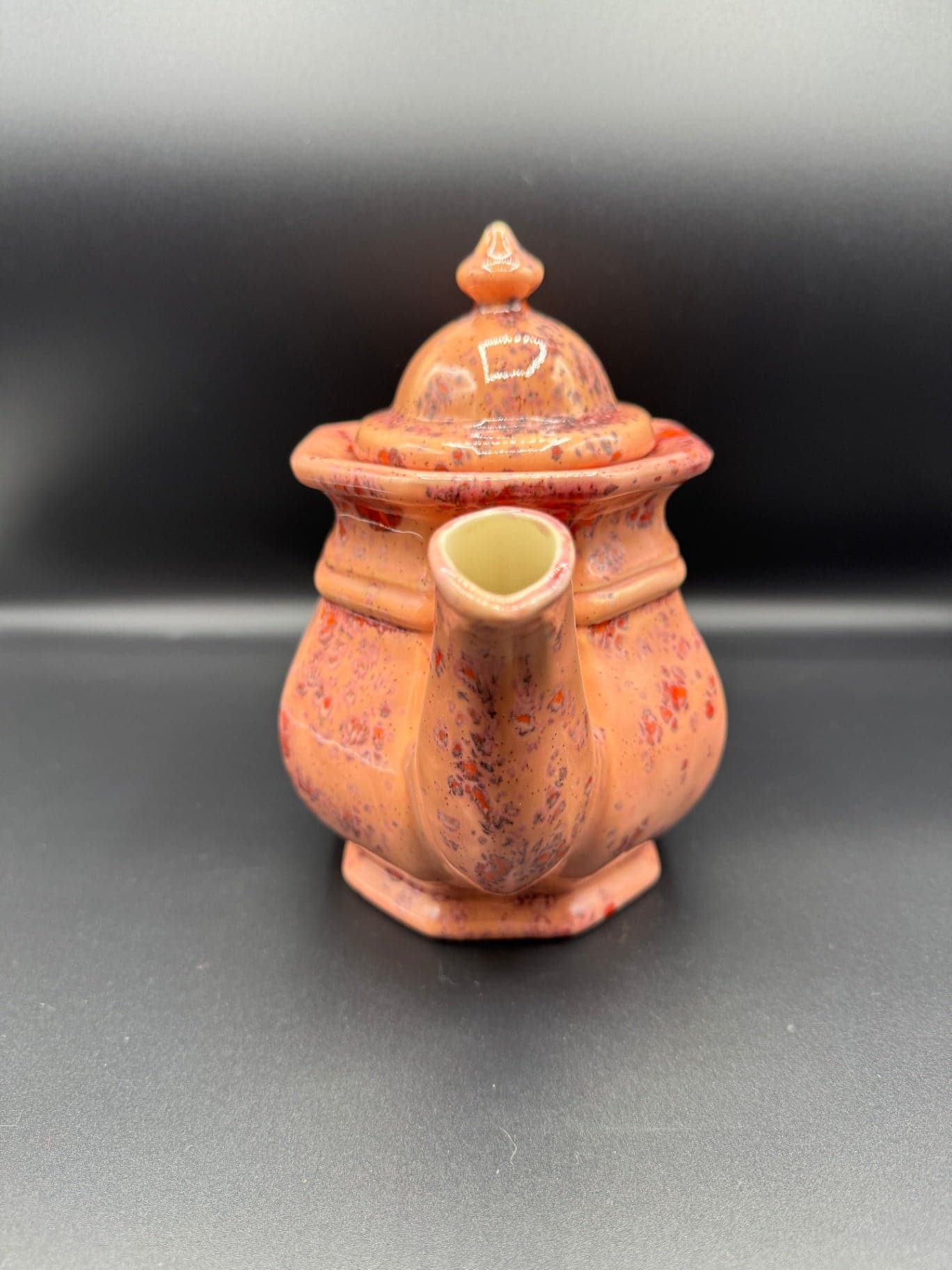 Mid Century Splatter Glaze Teapot - Thumbnail 2