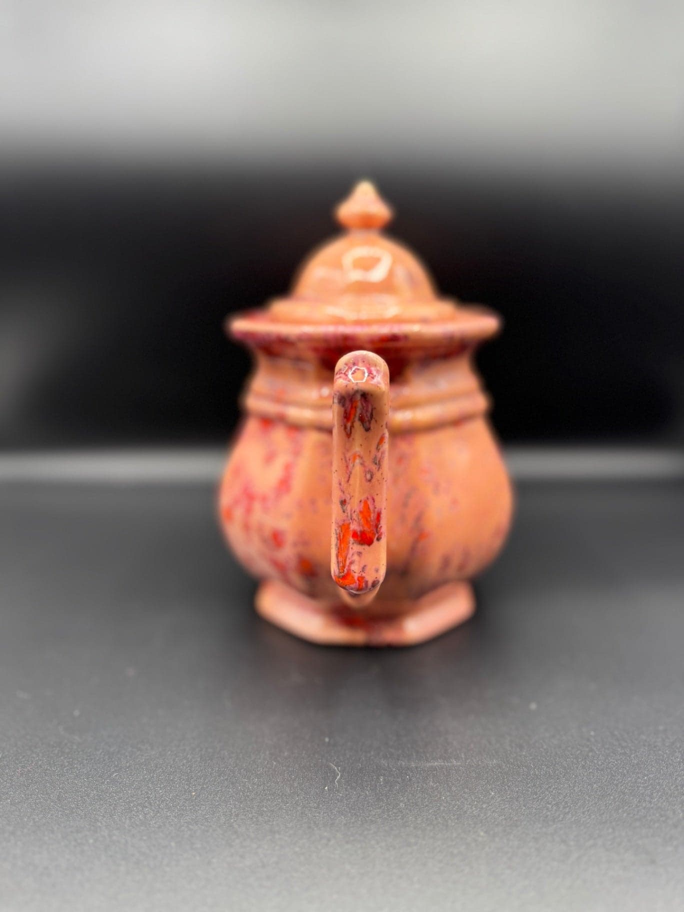 Mid Century Splatter Glaze Teapot - Thumbnail 4