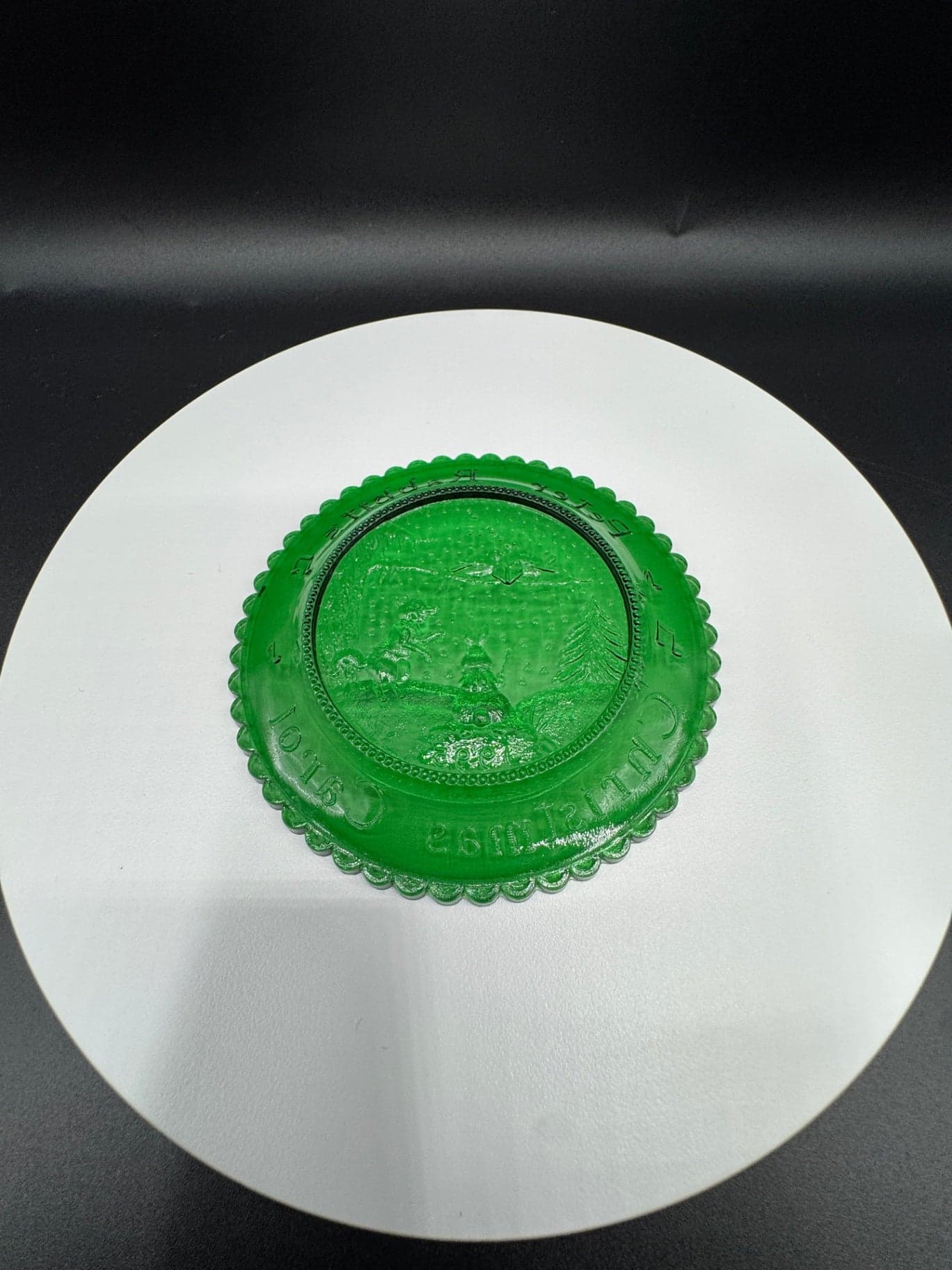 Vintage Glass Coasters Set - Thumbnail 3