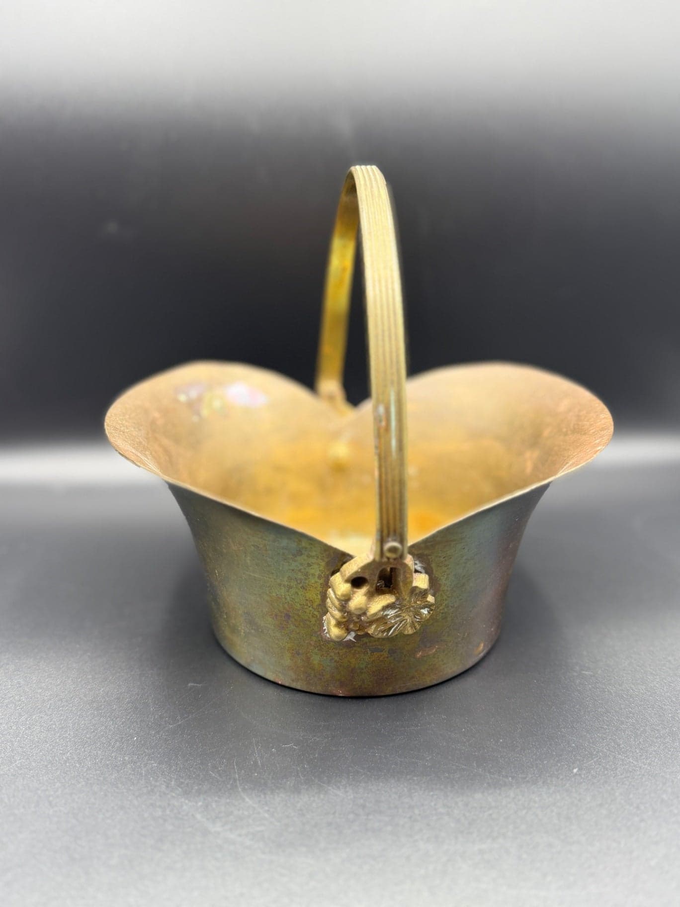 VTG Brass Basket - Image 1