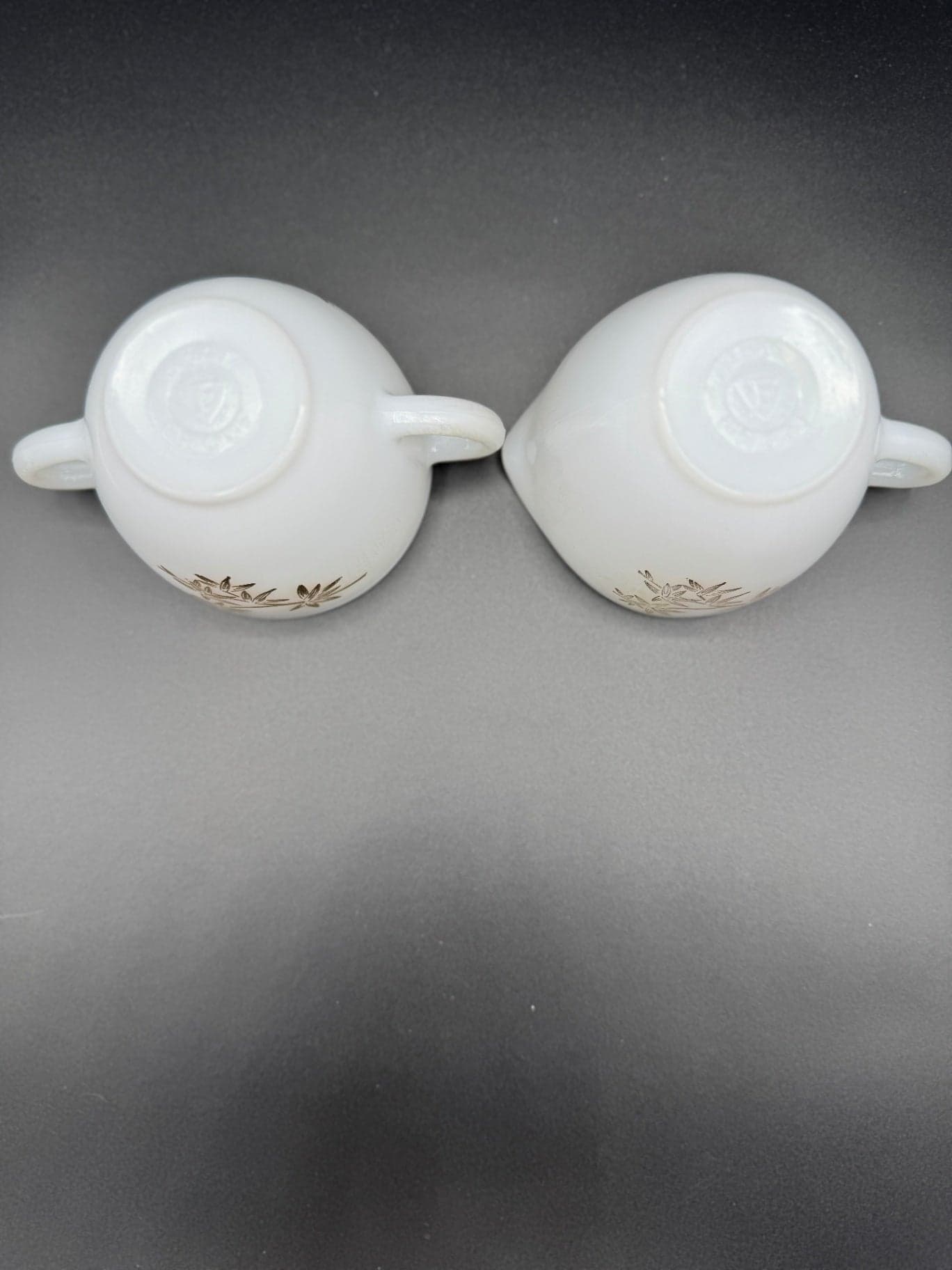 Federal Glass Golden Glory Creamer Set - Thumbnail 4