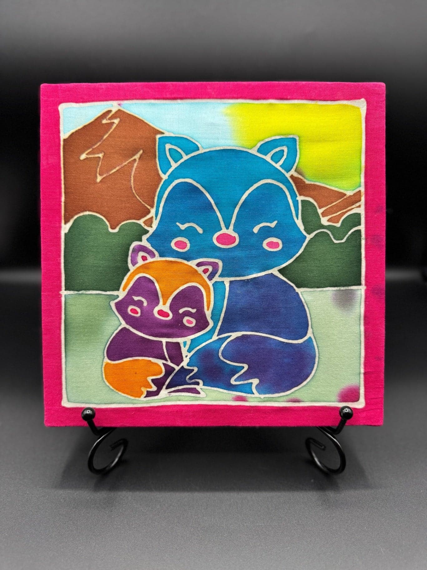 Hand Painted Silk Art - Image 1