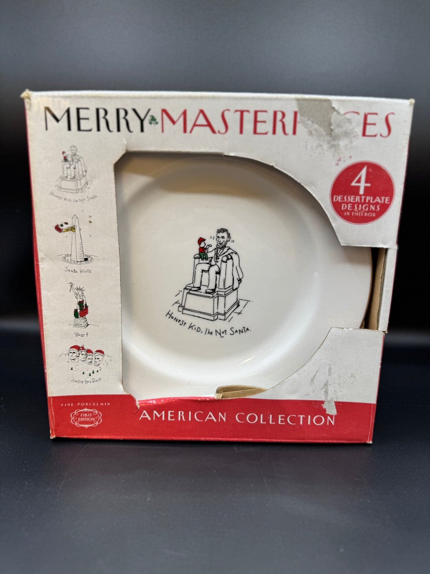 Merry Masterpieces Dessert Plates NIB - Image 1