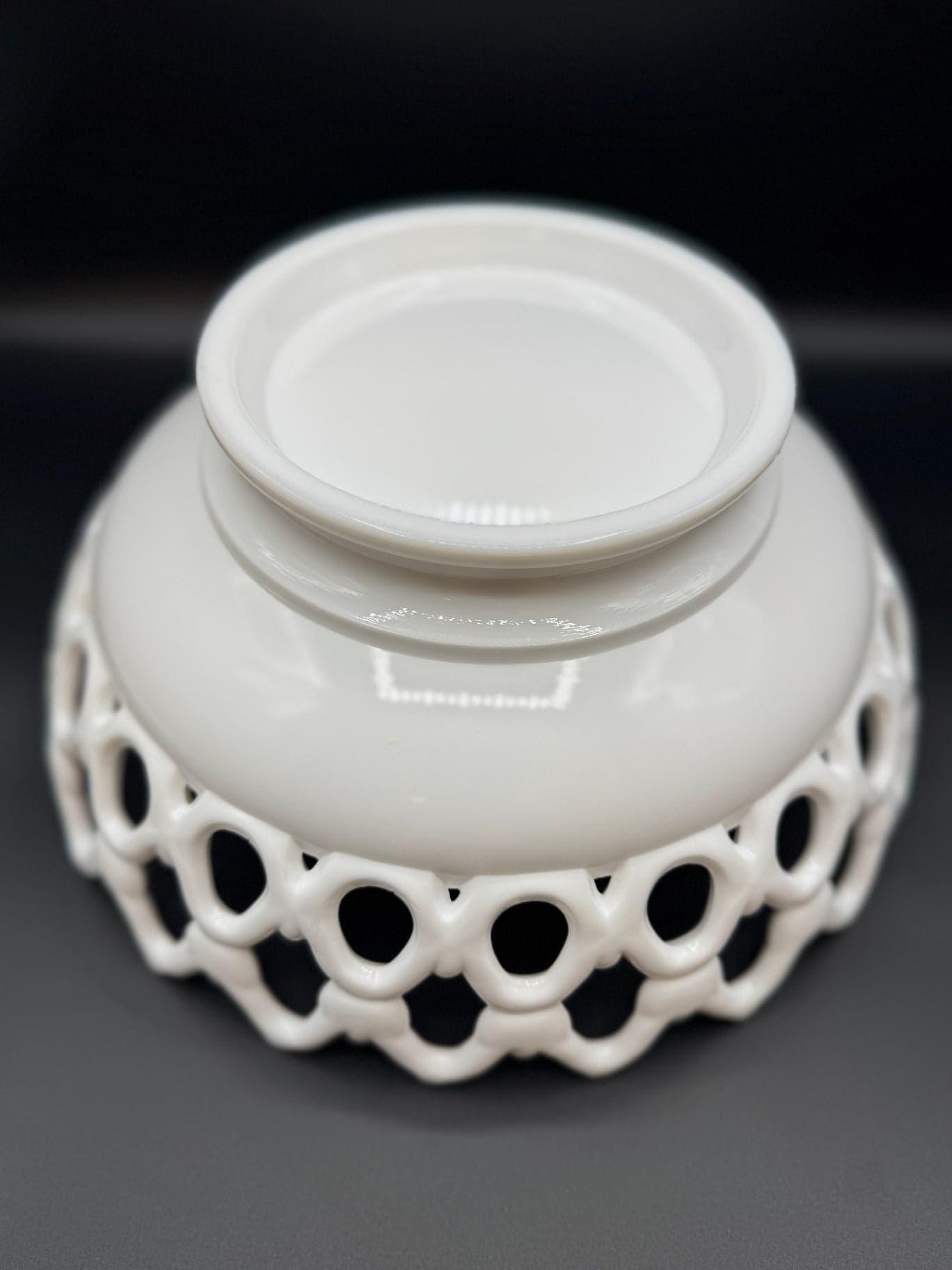Westmoreland White Glass Bowl - Thumbnail 7