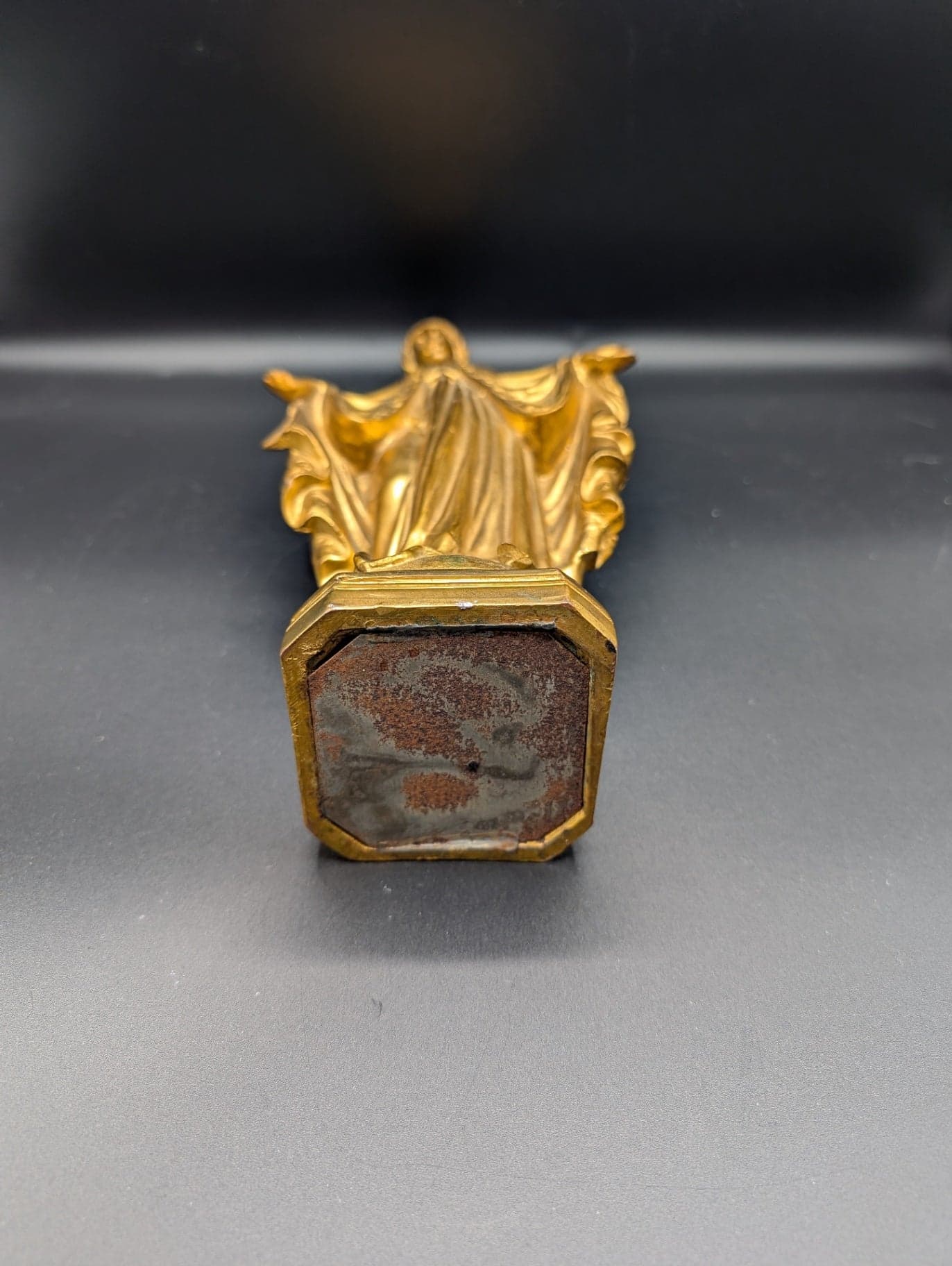 Solid Brass Mother Mary Statue - Thumbnail 4