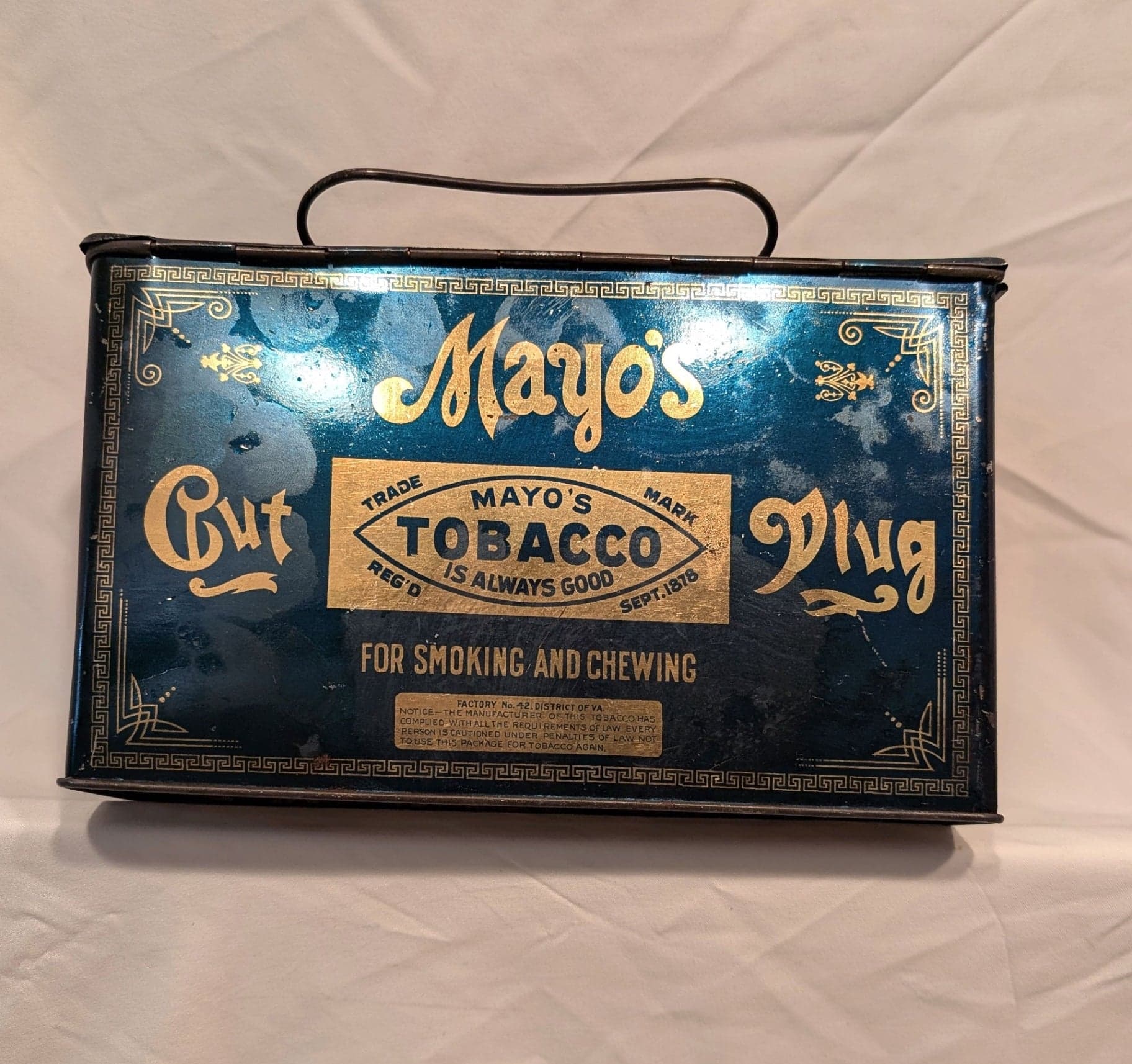 Vintage Mayo Tobacco Tin - Image 1