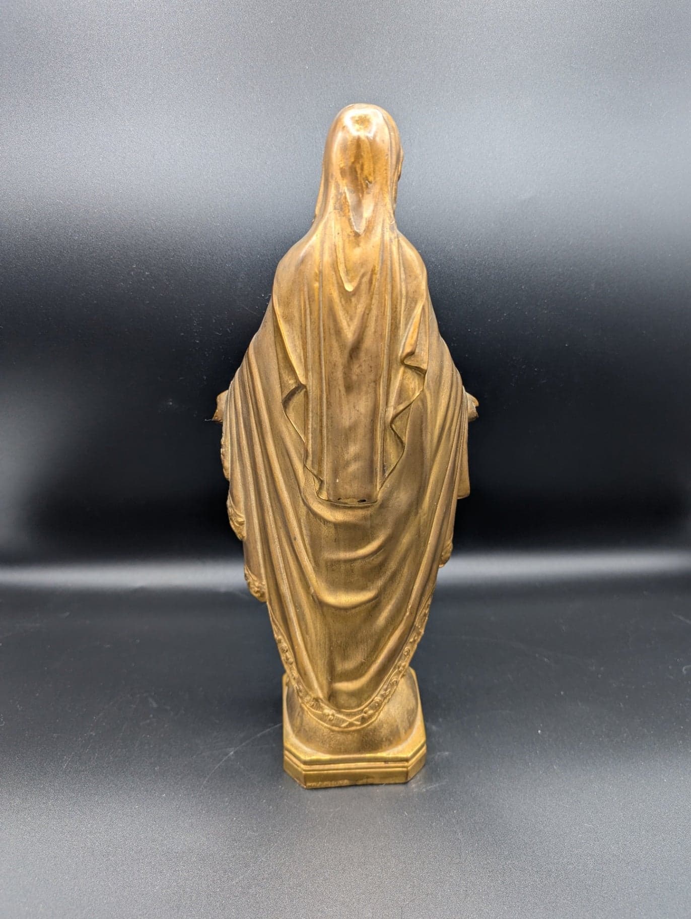 Solid Brass Mother Mary Statue - Thumbnail 2